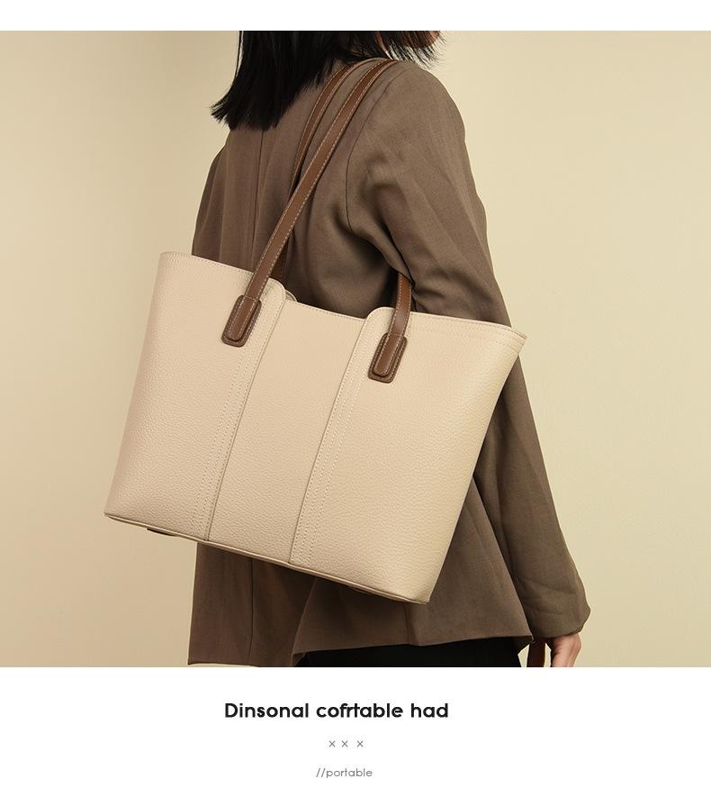 Women's Cross-Border Tote: 2026 Fashionable Large-Capacity Work Handbag