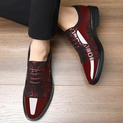 New British Men's Designer Glitter Pu Leather Oxford Formal Shoes 2025 Male Wedding Homecoming Shoes Sapato Social Masculino