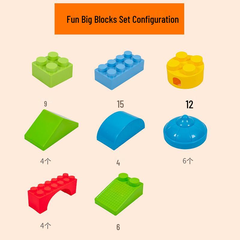 Large Building Blocks for Kindergarten: Educational Construction Toys for Classroom and Play Areas
