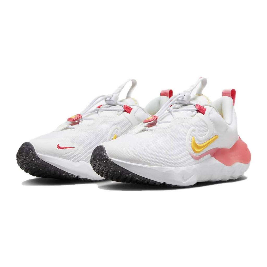 Nike Run Flow GS Non-Slip Low-Top Kids Running Shoes Kids Running Shoes White Pink DR0472-100