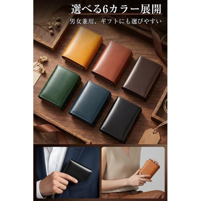 [Kawa-Kawa] Men's Bi-fold Wallet Tochigi Leather Black