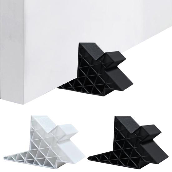 Window Door Stopper Non-Slip Windproof Anti-collision Heavy Duty Plastic Multi-Functional Windows Balcony Interior Doors Stop Wedge