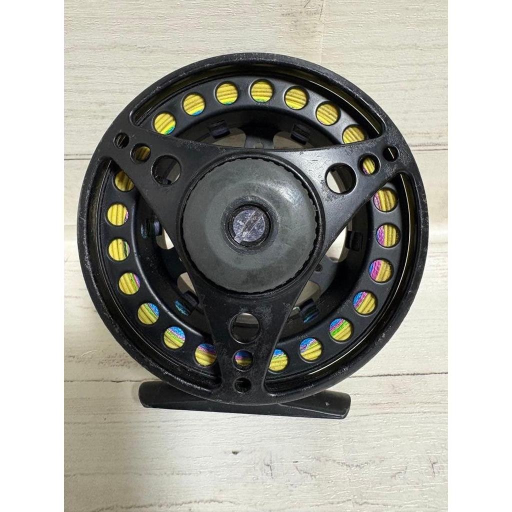 Used VISION KOMA fly reel large arbor with line and bag