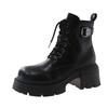 Retro British Martin Boots Women's 2025 Autumn and Winter New Small Heightening Platform Boots Handsome Locomotive Short Boots