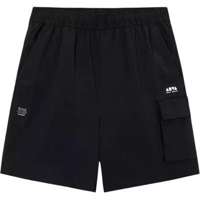 Lifestyle Series Solid Color Mid Waist Drawstring Versatile Breathable Loose Cargo Shorts Unisex Shorts 172538501-2