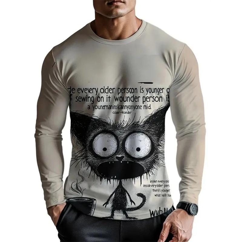 3D Men's T-shirt Animal Pattern T-shirt Summer Street Round Neck Top Oversized T-shirt