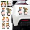 2/6 Pièces Stickers Pare-Chocs Ventre Shiba Inu en Silicone 3D - Super Doux Anti-Collision, Autocollants Protecteurs Décoration Voiture & Maison