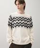 DRAW FIT Wool Hairy Nordic Crewneck Knit [Ivory]