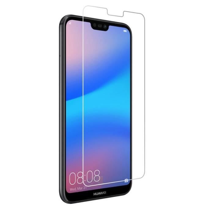 Screen Protector Glass Film - Phonillico® - Huawei P20 LITE - Pack of 3 - Tempered Glass - Scratch Resistant