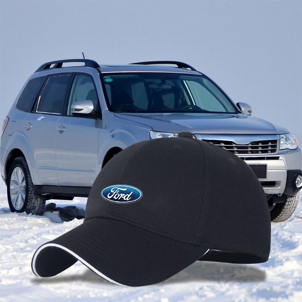 For Ford Focus Kuga Edge Smax Ranger Mustang Fiesta Car LogoEmbroidered Baseball Cap Outdoor UV Protection Hat Decor Accessories