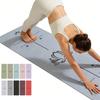 Sanded PU Rubber Yoga Mat Non-slip Thick Wear-resistant Anti-shock Sports Fitness Mat Sports Pilates Mat 183cm*68cm*5mm