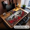 Skull Gothic Theme Custom Mouse Pad Personalized With Name Text Customized Desk Mat For Office Home Decor