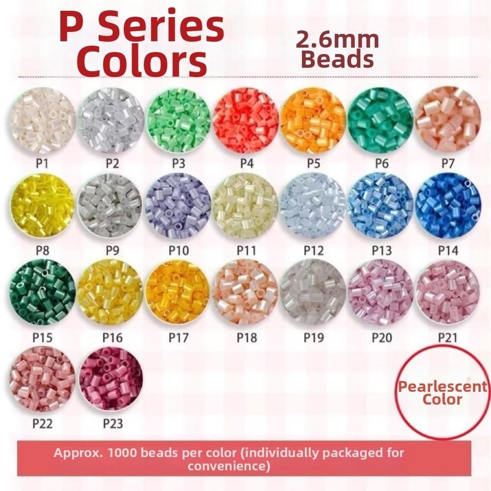 23 цвета бусин Perler, термопресс, ручная работа, DIY, подарки из бусин Perler, игрушка из бусин Perler Pearlescent 23 Color