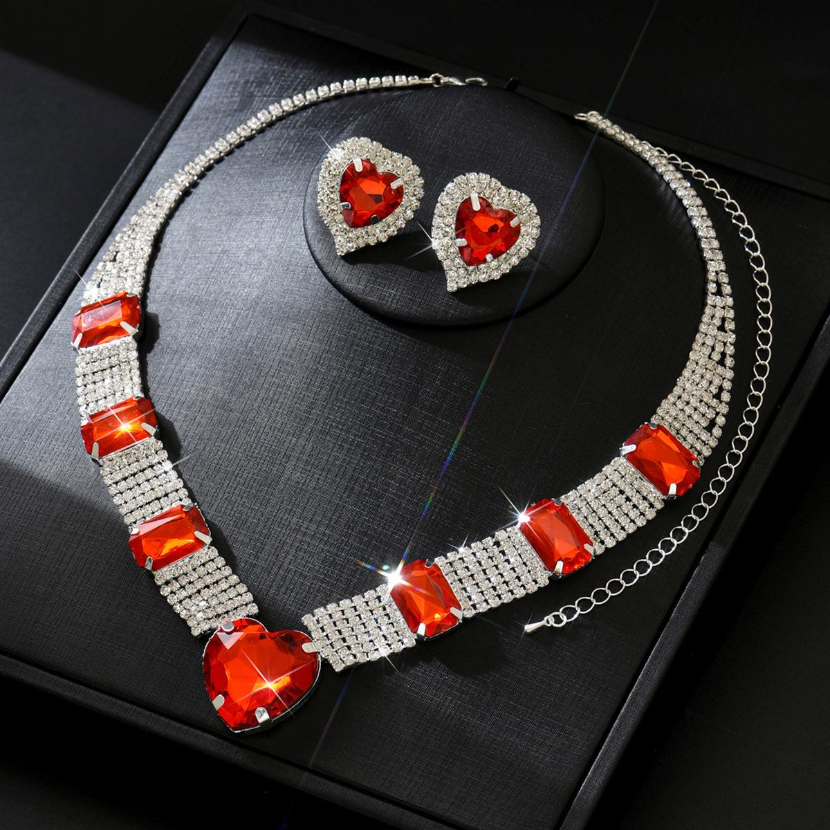 

Комплект украшений, аксессуары для вечеринки Ladies Love, большой комплект из ожерелья и серег-гвоздиков