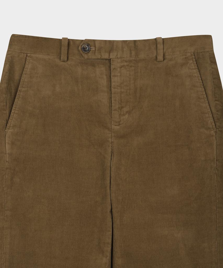 BROOKS BROTHERS Slim Fit 15W Corduroy Chino Pants (Brown) (Bbpcmnf401)