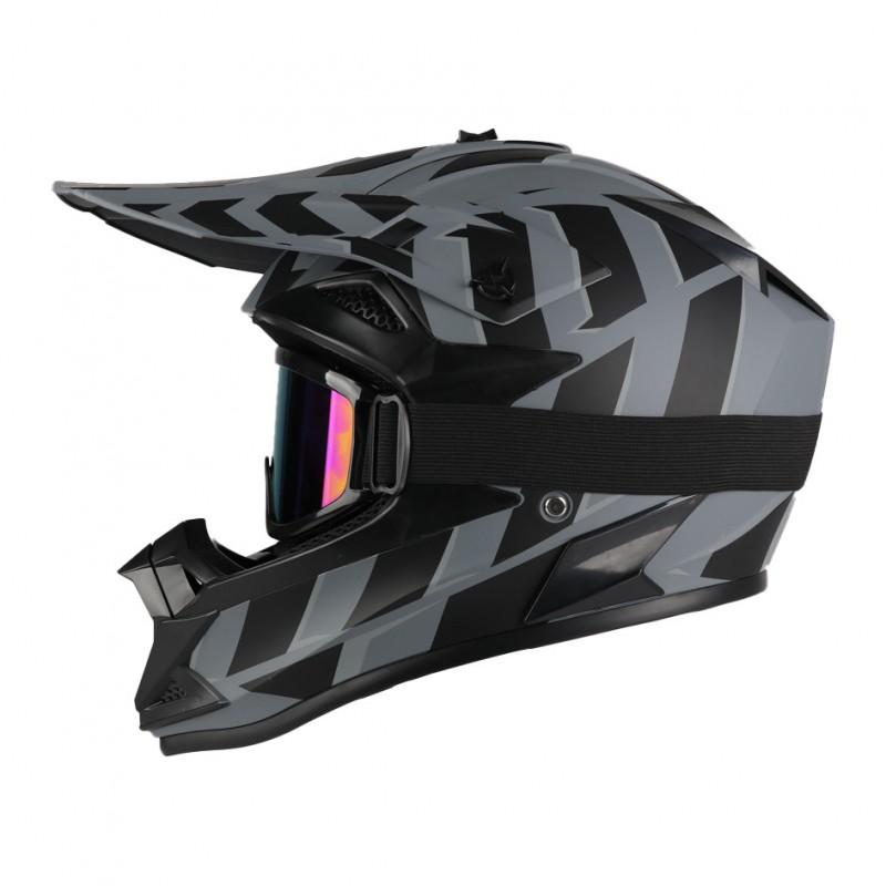 Full Face Off-Road Motorcycle Helmet ABS Material DOT Certified Adult Trail Dirt Bike Riding