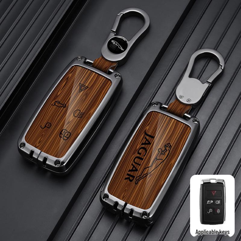 23 Jaguar XFL/XEL/F-Pace/XJL/F-Type/E-Pace Key Case with Metal Buckle for Men & Women