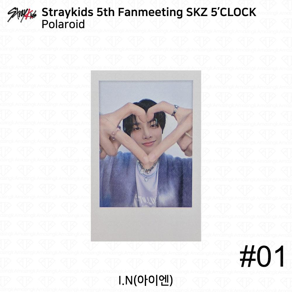 Stray Kids 5th Fanmeeting SKZ 5'CLOCK Official MD Tin Case Polaroid KPOP K-POP