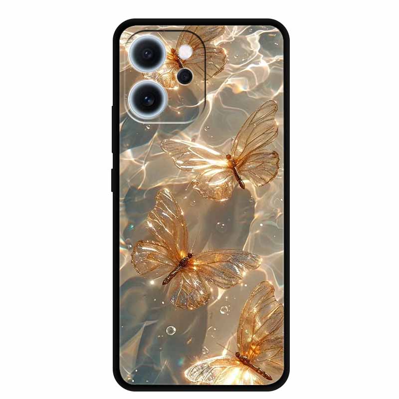 

Gift Case For Oppo Reno15 F Back Flower Phone Cover 15F Silicone TPU Cases Reno15F Soft Protector Coque Funda Capa Shell Bumper Oppo Reno15 F