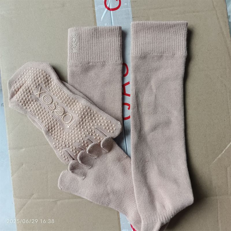 

Сапоги до колена\n Носки для йоги Носки для пилатеса Носки с пятью пальцами для женщин Нескользящие Фитнес Для дома Спорт в помещении Танцы Колготки Knee-to-knee socks without tag size S 36-size 39