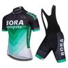Mens Cycling Jersey Bib Shorts Set Breathable Mesh Bike Outfit Road
