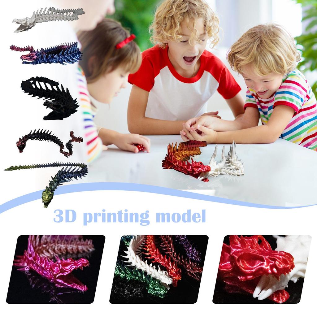 3D Printed Movable Snake Bones, Animal Bones Toys, Home, Room, Car Decoration, Desktop Ornaments, Joints Can Move, Cool 3D Printed Snake Bones Toys