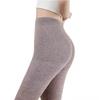 Women's Black Wool Base Layer Pants - Thick, Tight, Plus Size, 100% Wool, Warm Cashmere for Autumn and Winter.