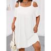 Independent station summer explosion temperament elegant and comfortable solid color dress