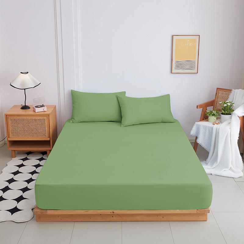 Napínací prostěradlo s gumičkou Jednobarevný chránič matrace pro jednolůžkové, dvoulůžkové a king postele 100% bavlna