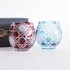 Oribe Geslepen Glas Old Fashioned Glazen Rooster Cadeauset van Doos met Paar, Patroon, 360ml, 2,