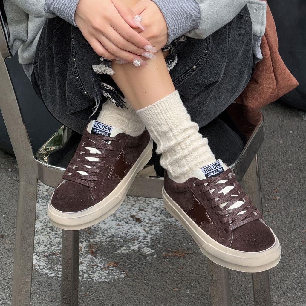 Star Board Shoes Women's Autumn and Winter New Velvet Women's Leisure Sports Versatile Trend White Shoes