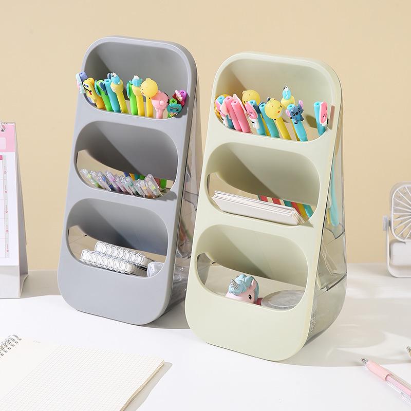 Ins Style Luxury Cosmetics Organizer: Desktop Makeup & Lipstick Holder with Brush Storage.