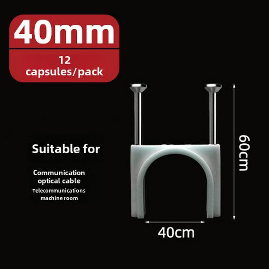 Clous en acier, fils et serre-câbles (4-50mm) - Pinces carrées et rondes en plastique/nylon