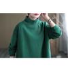 Women's Mock Neck Sweatshirt Casual Loose Fit Pullover Top