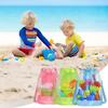 Mesh Drawstring Beach Toy Bag Sand Resistant Kids Backpack Portable Shell Collecting Pouch for Sandbox Seashell & Beach Travel