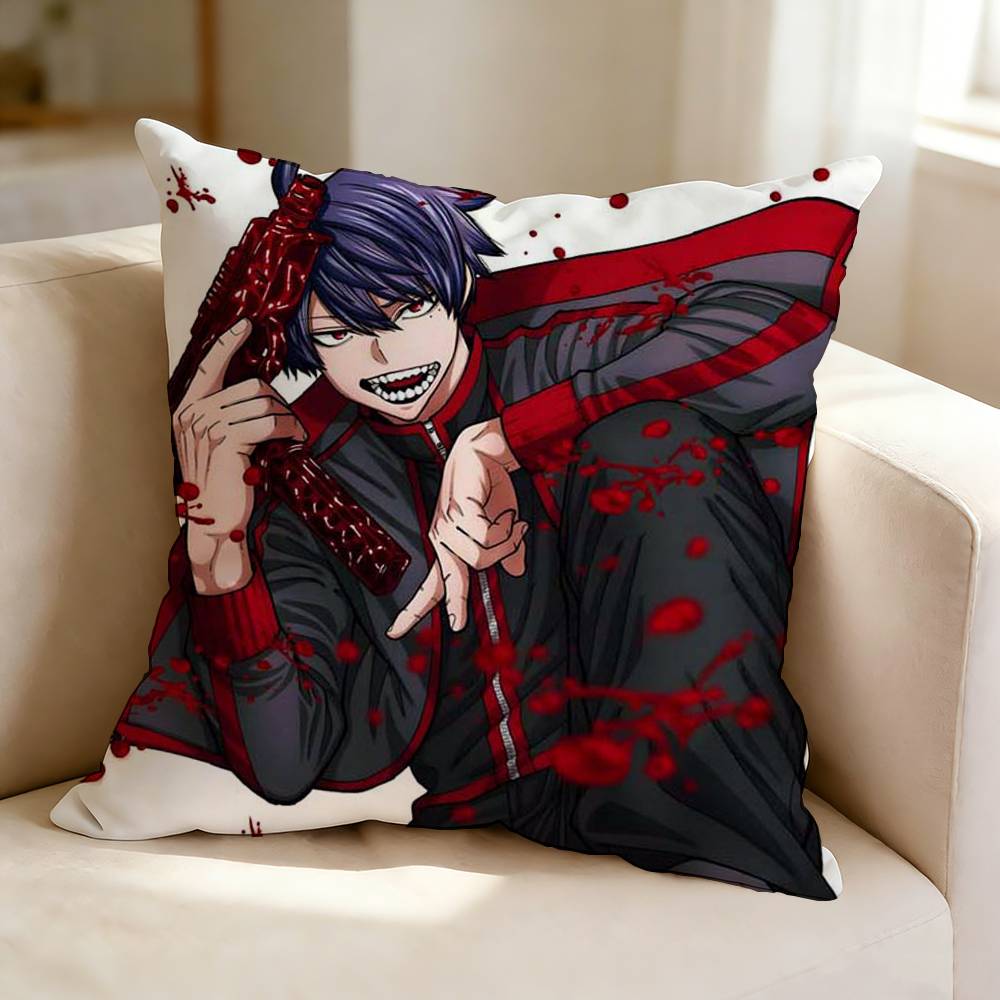 ANIME TTougen Anki SShiki Ichinose Square DoubleSided printed Pillow Case Bedroom Bedside Pillow Sofa Cushion Cover