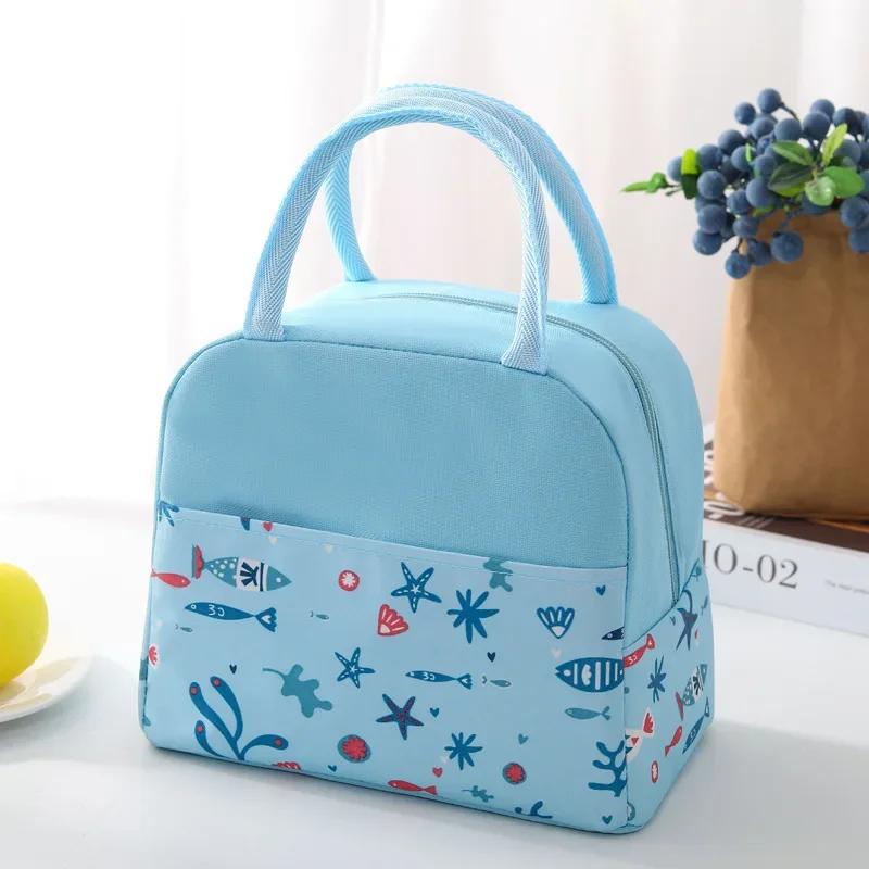 Portable Insulated Thermal Cooler Lunch Bag Box For Women Girls Kids Children Food Fresh Tote Cartoon Pouch