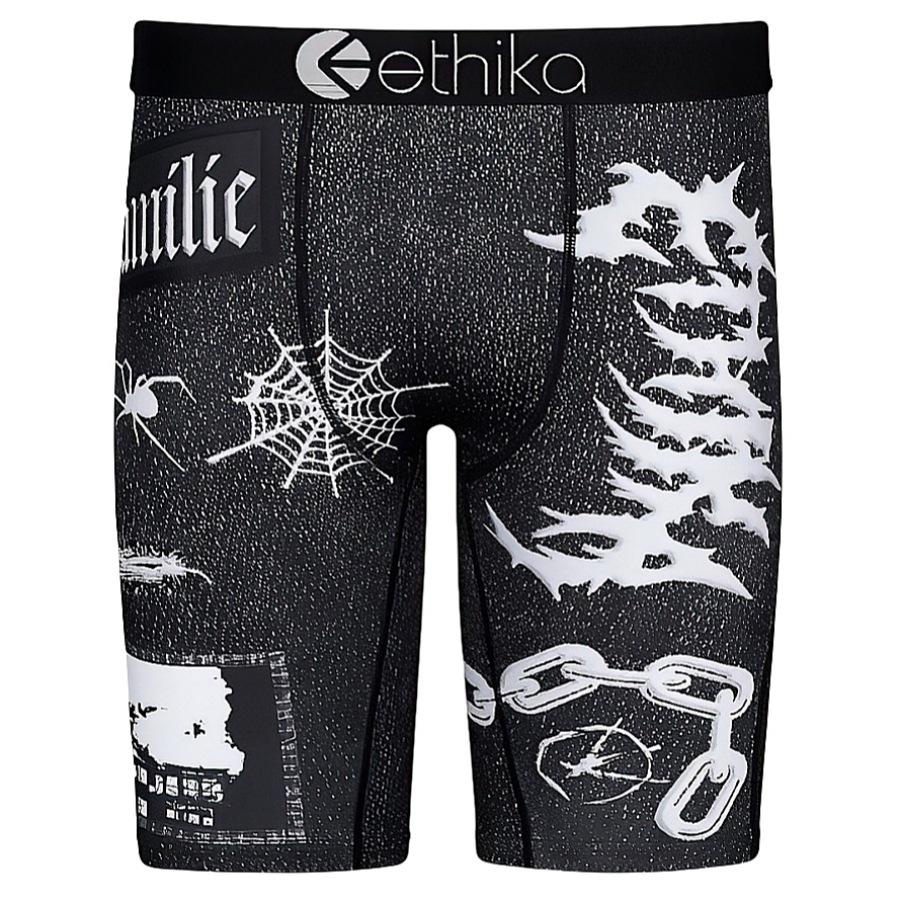 

Чоловіча дихаюча квадратна білизна ETHIKA: Модні спортивні труси з принтом, плавки для фітнесу, пляжні штани. S EU size (90-120 jin)