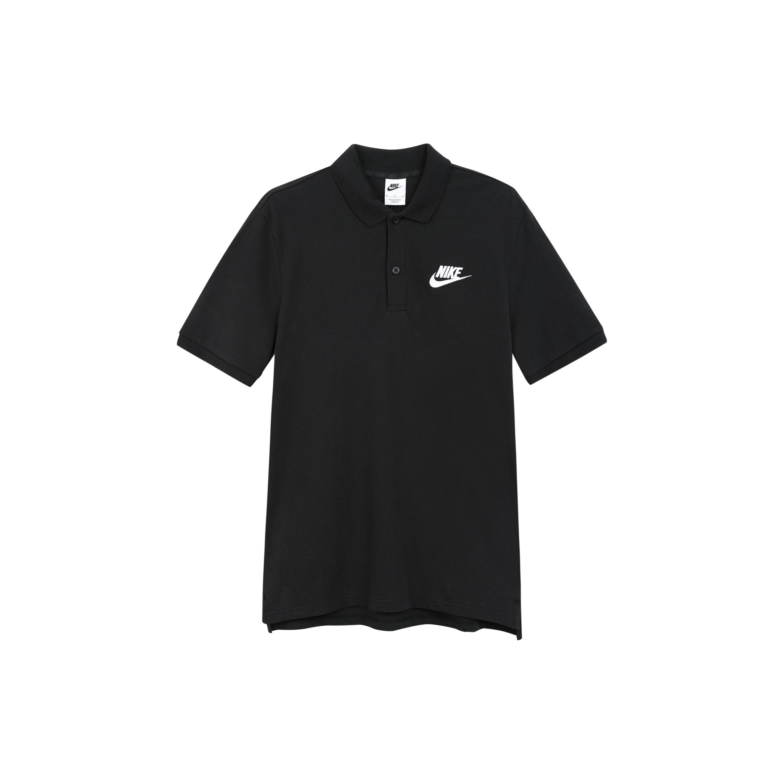 Nike Small Logo Casual Sports Short Sleeve Polo Shirt Black Men s 909747-010 XL