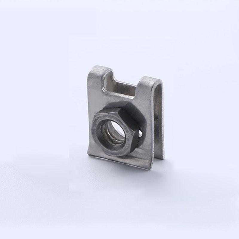 Car Metal Clips U-Type Fastener Screw Bases Auto Bumper Fender Trim Panel Fastener Anti-rust Protection Clip Screw Buckle