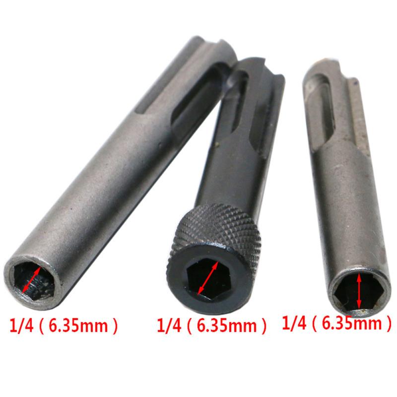 3pcs Electric Hammer Conversion Connecting Rod Sleeve Sds Inner Hexagon Converter Impact Drill Head