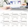 100PCS Cow Shaped Paper Clips with Storage Box Iron Wire Paper Clips Cute Paper Clips  Office Home