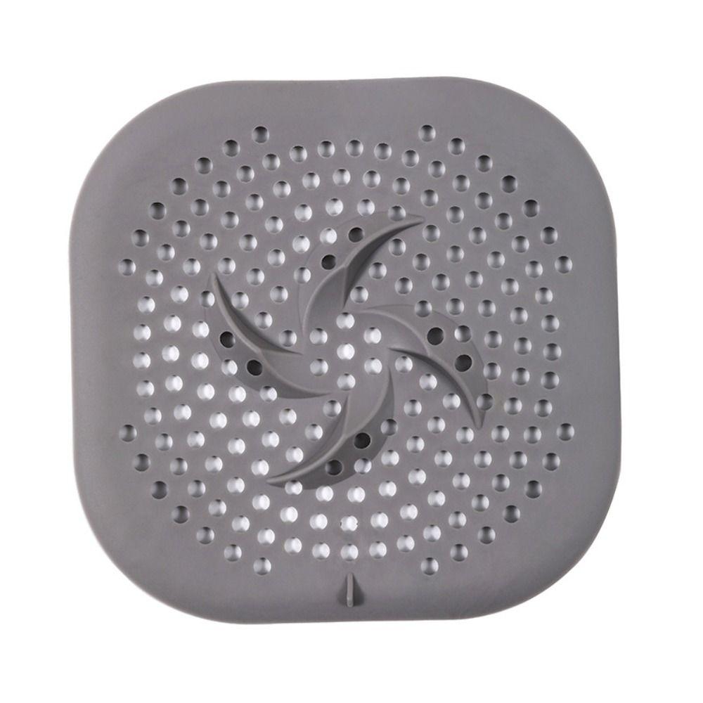 Anti-blocking Hair Kitchen Sink Filter Lightweight with Suction Cup Sink Strainer TPR Stain Resistant Floor Drain Mat Hand Sink