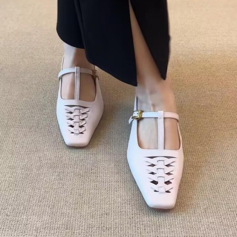 Fashion Ladies Shoes 2025 Fashion Closed Toe Women's Slippers New Belt Buckle Daily Summer Sweet Comfortable Best Seller High Heels