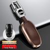 Tesla Model 3/Y/S Genuine Leather Key Cover with Metal Protective Shell Buckle