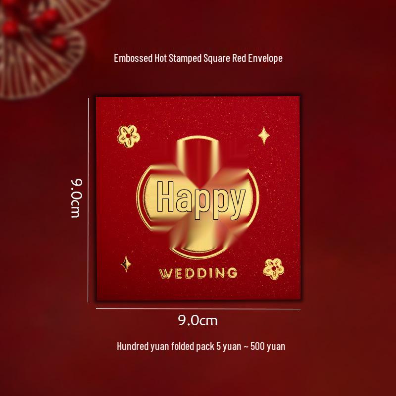 Mini Red Square Envelopes: Creative Lucky Gift Bags for Festivals