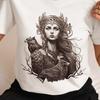 Nordische Göttin Freya Grafik-T-Shirt – Wikinger-Mythologie Heidnische Kleidung