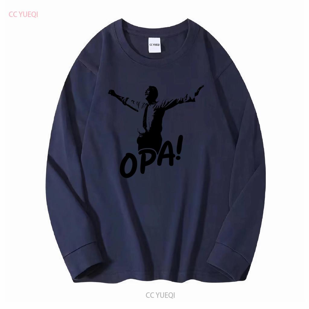 Camiseta Zorba danza griega el Grecia regalo OPA vintage Top Lavado Para Uso Diario Cómodo Versátil gráfico Ligeramente