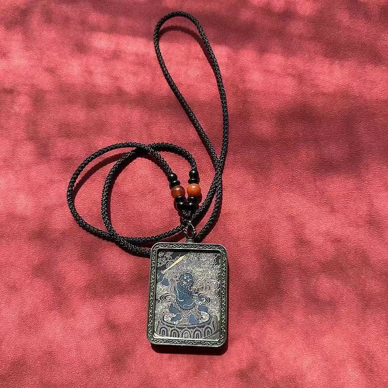 men and women Lucky Talisman decorative pendant alloy material Buddhist figure painting thangka Wealth Luck Feng Shui Decor