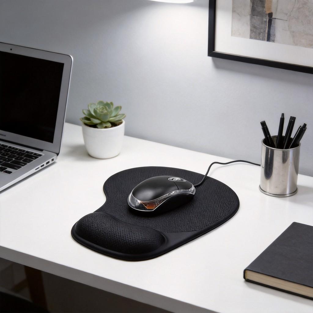Ergonomic Gel Wrist Rest Mouse Pad For Pc And Mac With Nonslip Base